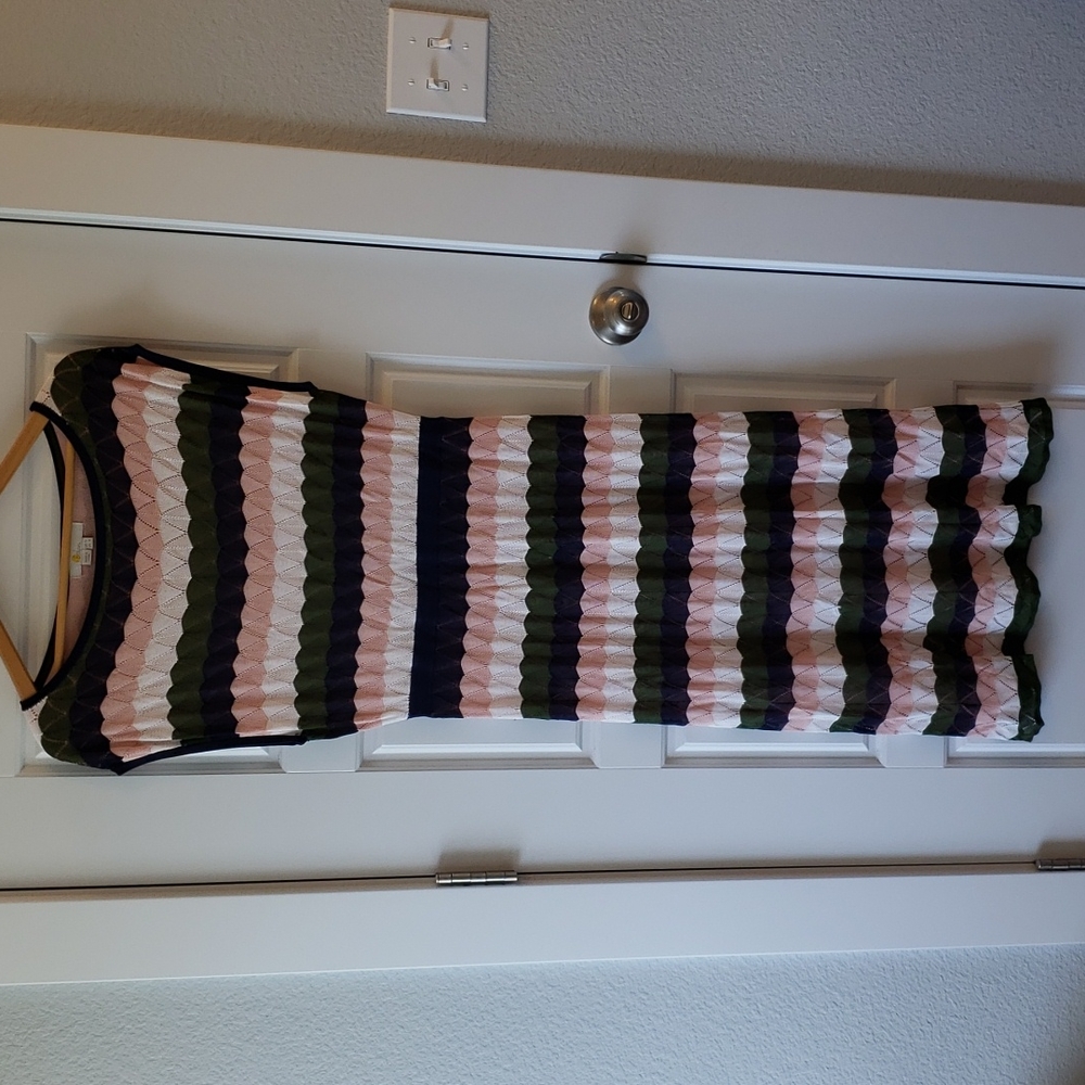 Boden crochet knit midi dress (8) NWOT